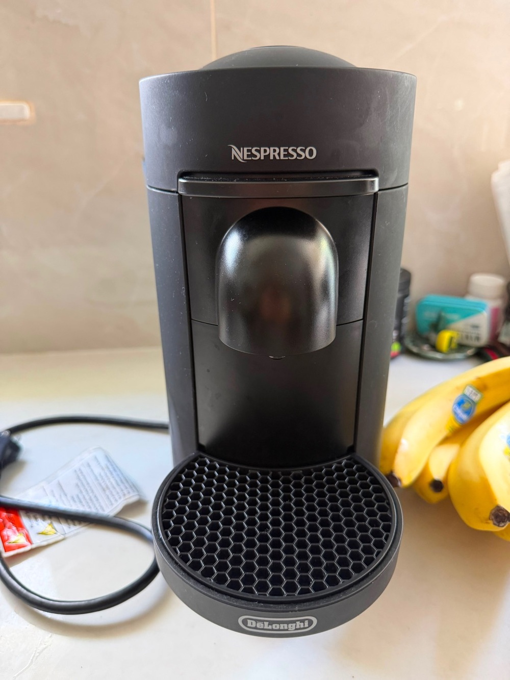 Nespresso Single-Serve Coffee Maker in Black USED ONLY ONCE